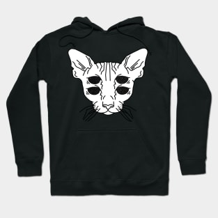 Starry Eyed Illusion Cat Hoodie